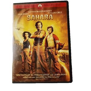 Sahara DVD 2005 Movie Matthew McConnaughey PG 13 Action Adventure